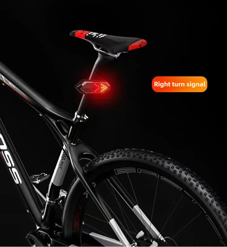 Bike Turn Signal Rear Light Wireless LED USB Rechargeable Tail Lamp Remote Control Warning Light for Bicycle Safety Accessories
