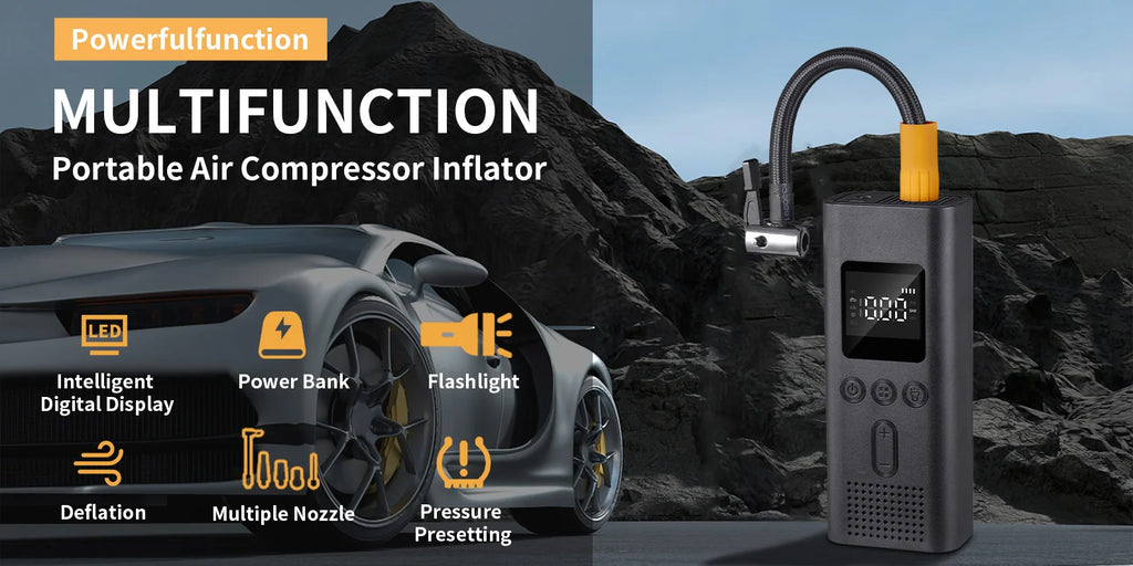 Portable Air Pump 150PSI - Tires, Balls, and more