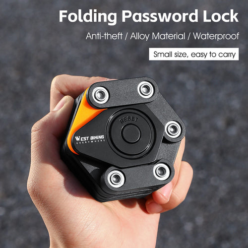 Bike Foldable Lock AntiTheft Electric Bike ChainLock Bicycle Lock Bicycle Motorcycle Safety Lock Bicycle Accessories