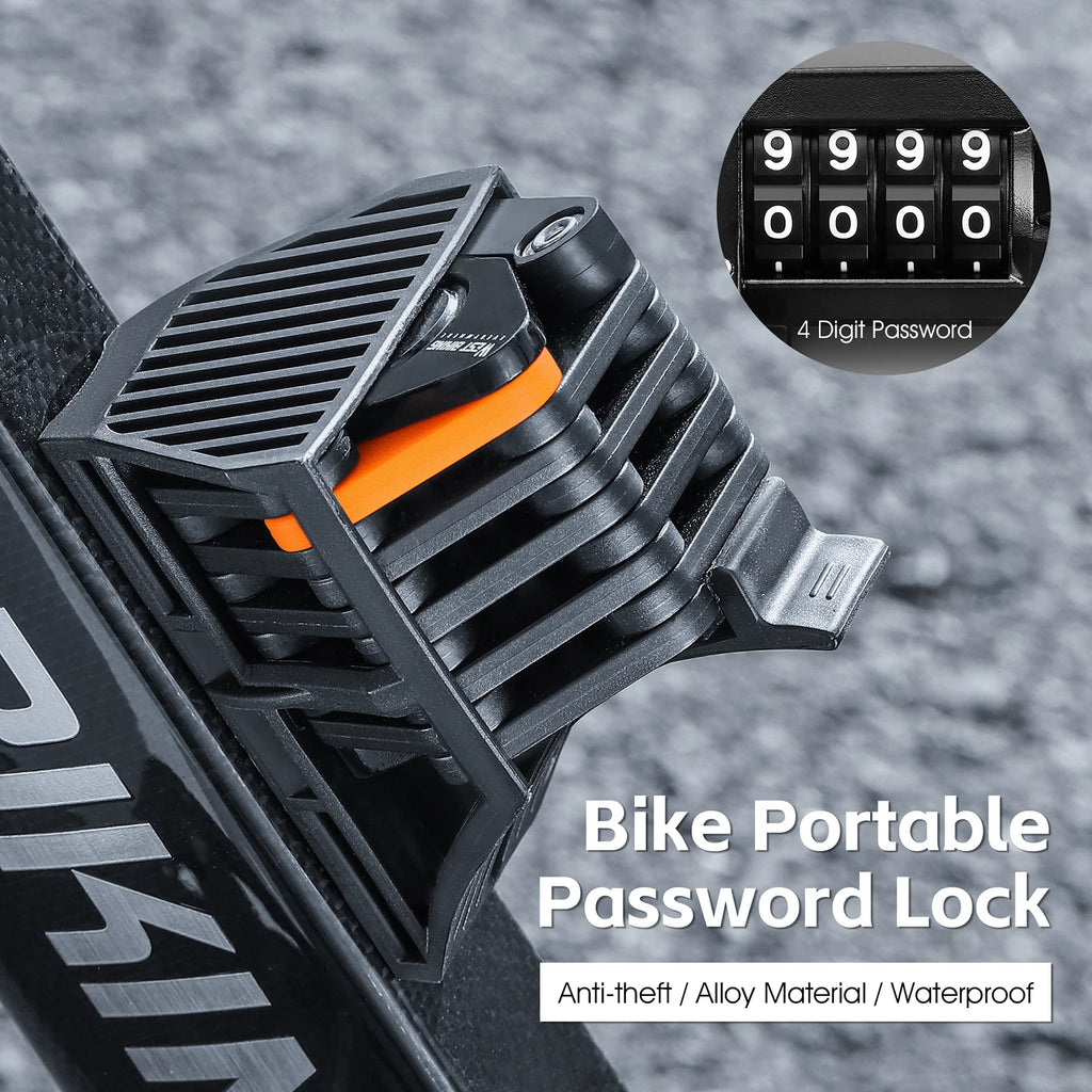 Bike Foldable Lock AntiTheft Electric Bike ChainLock Bicycle Lock Bicycle Motorcycle Safety Lock Bicycle Accessories