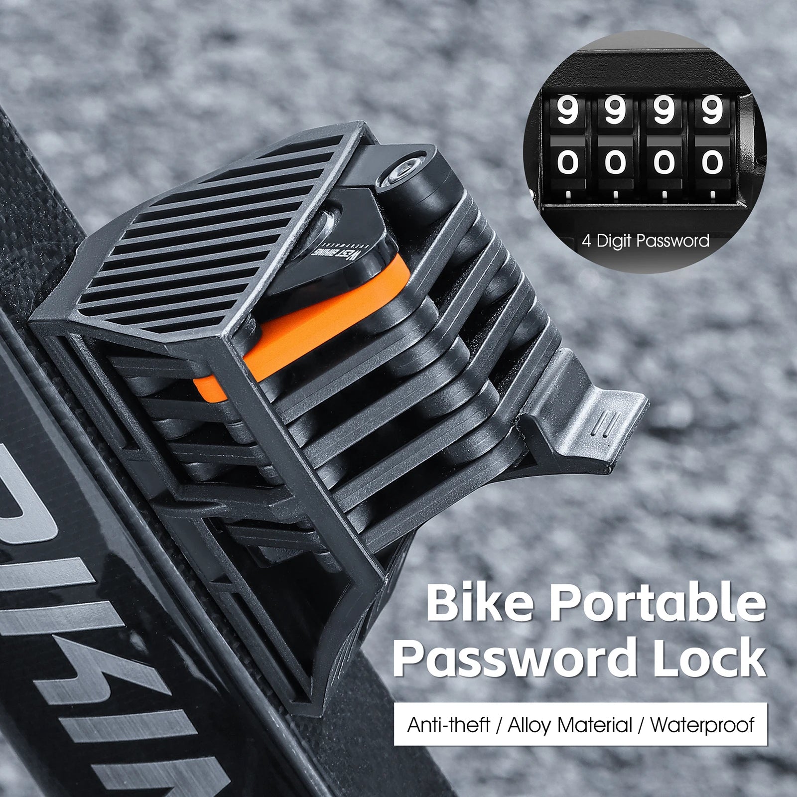 Bike Foldable Lock AntiTheft Electric Bike ChainLock Bicycle Lock Bicycle Motorcycle Safety Lock Bicycle Accessories