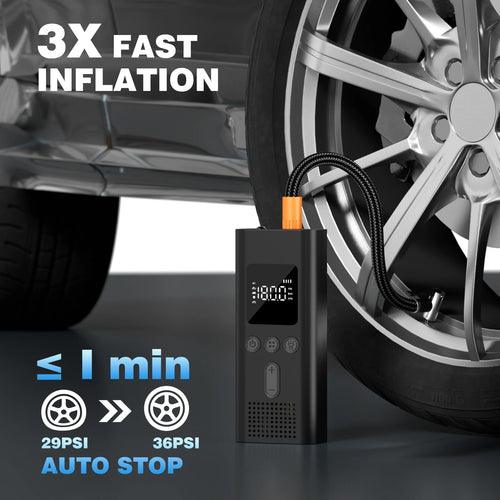 Portable Air Pump 150PSI - Tires, Balls, and more